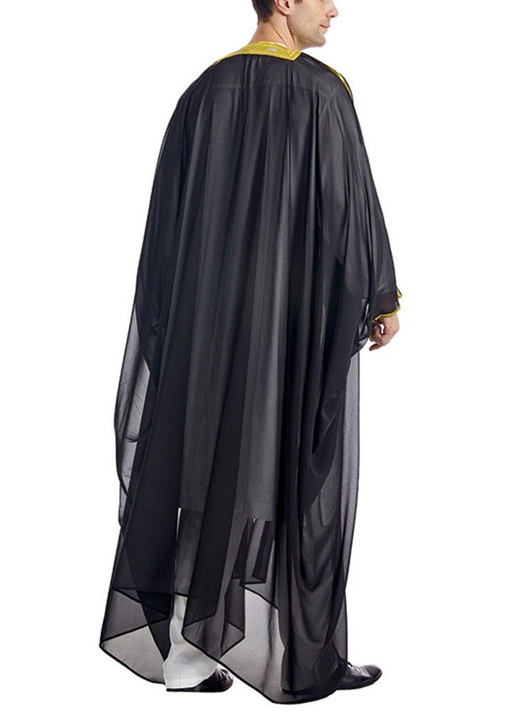 MAISUN Men’s Arabic Bisht Cloak – Traditional Kandora Overcoat for Eid & Weddings - Image 4